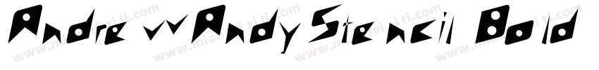 AndrewAndyStencil Bold字体转换